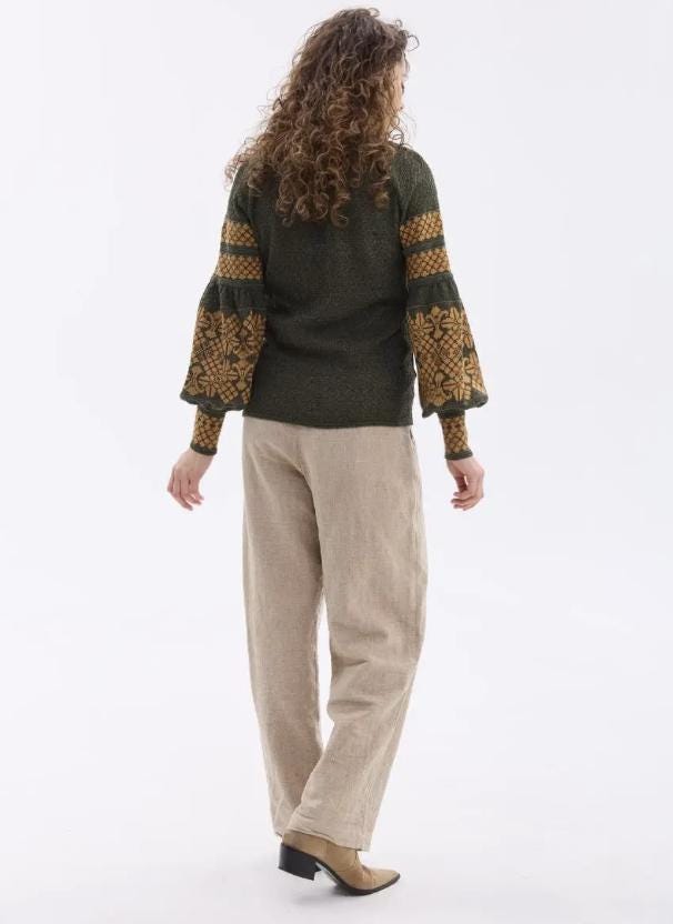 S-4XL Modern Embroidered Knitted Ukrainian Blouse A Perfect Blend of Comfort and Style