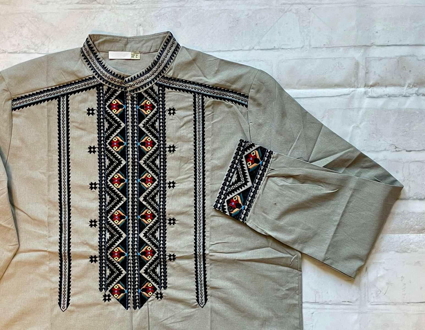 S-3XL Elegant Ukrainian Long Sleeve Sorochka Shirt for Men