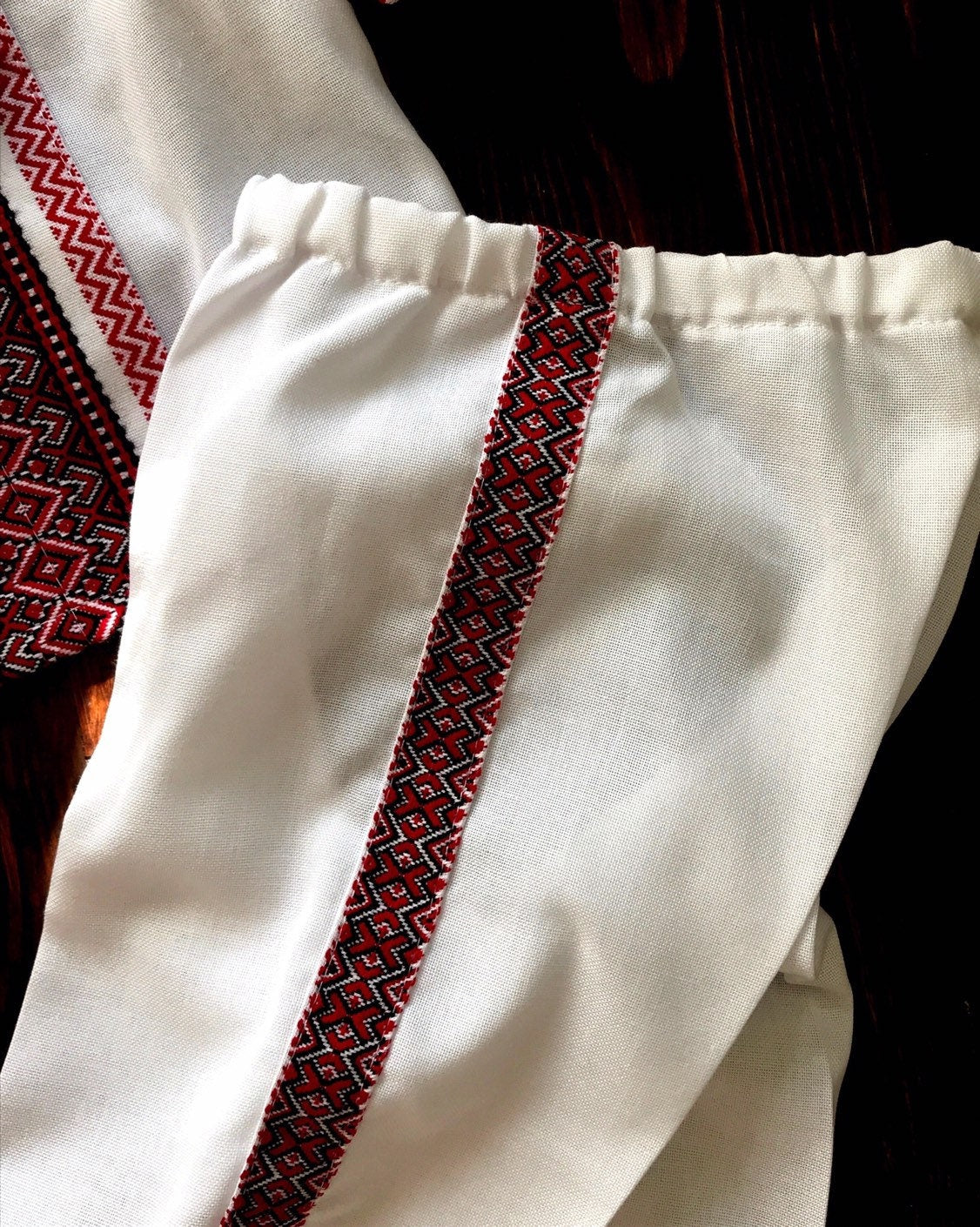 Adorable Red Ukrainian Baby Boy Baptism Set Baby Boy Vyshyvanka Outfit