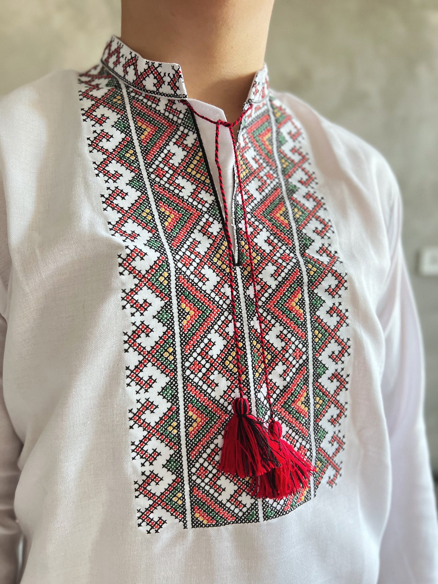 XXS-7XL Timeless Ukrainian Cotton Vyshyvanka Shirt for Men Modern Ukrainian Shirt