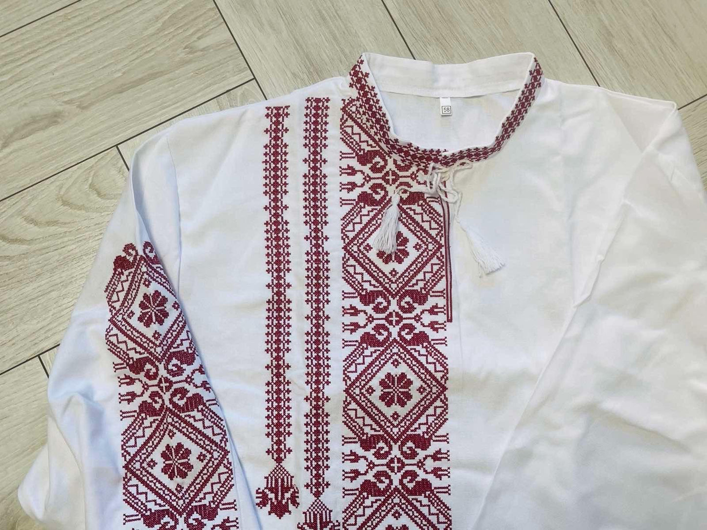 XS-5XL Men's Embriodered Sorochka Shirt with Embroidery Vyshyvanka for Men