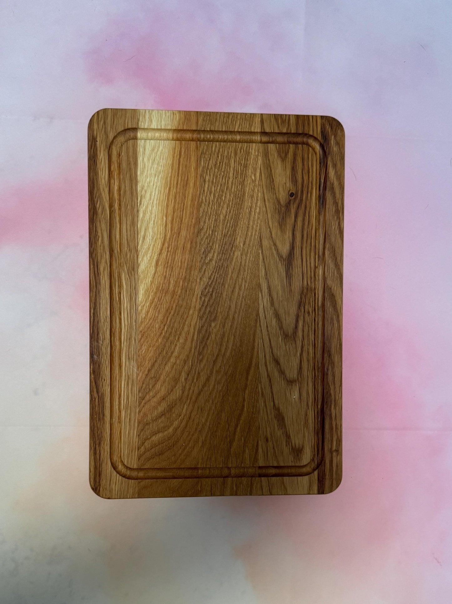 Rectangular Charcuterie Dish & Tapas Tray – Solid Oak Wood Wooden Snack Serving Tray