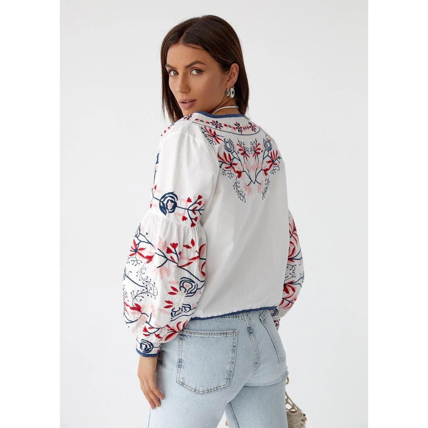 High Quality Crop Top Summer Embroidered Boho Jacket with Artistic Charm