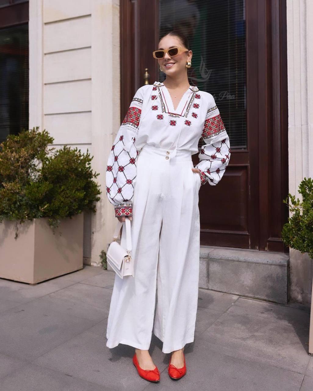 Elegant Vyshyvanka Blouse Modern Ukrainian Craftsmanship