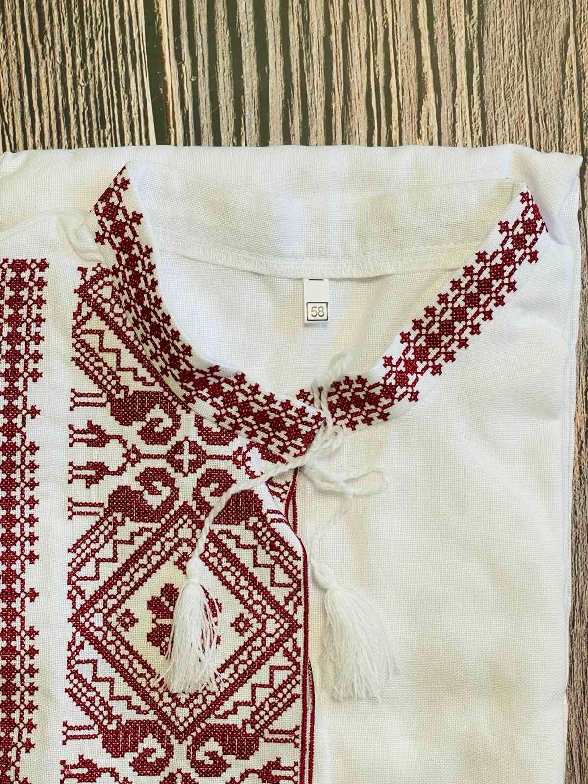 XS-5XL Men's Embriodered Sorochka Shirt with Embroidery Vyshyvanka for Men