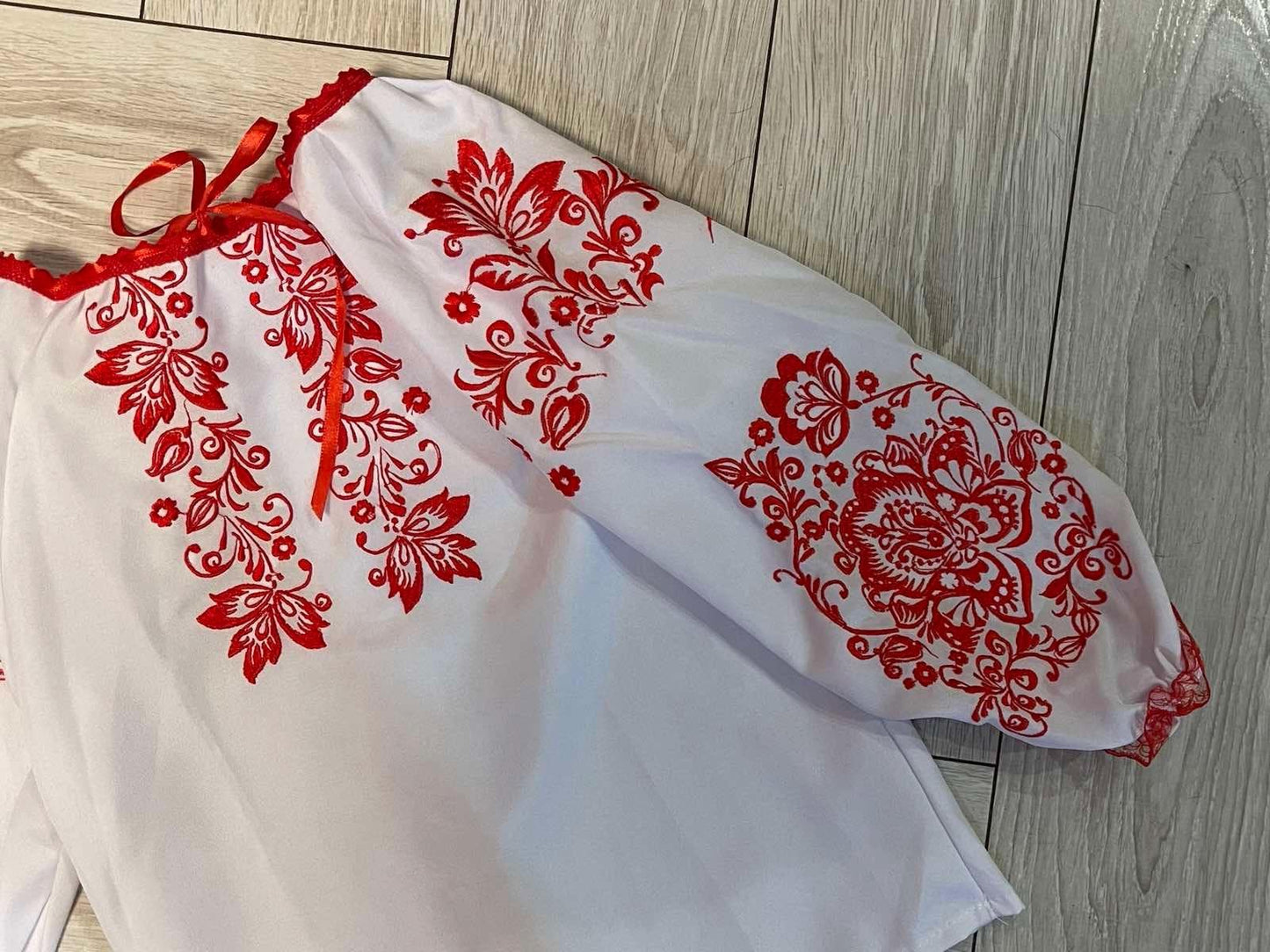 3-12YO Ukrainian Traditional Costume with Vyshyvanka for Girls