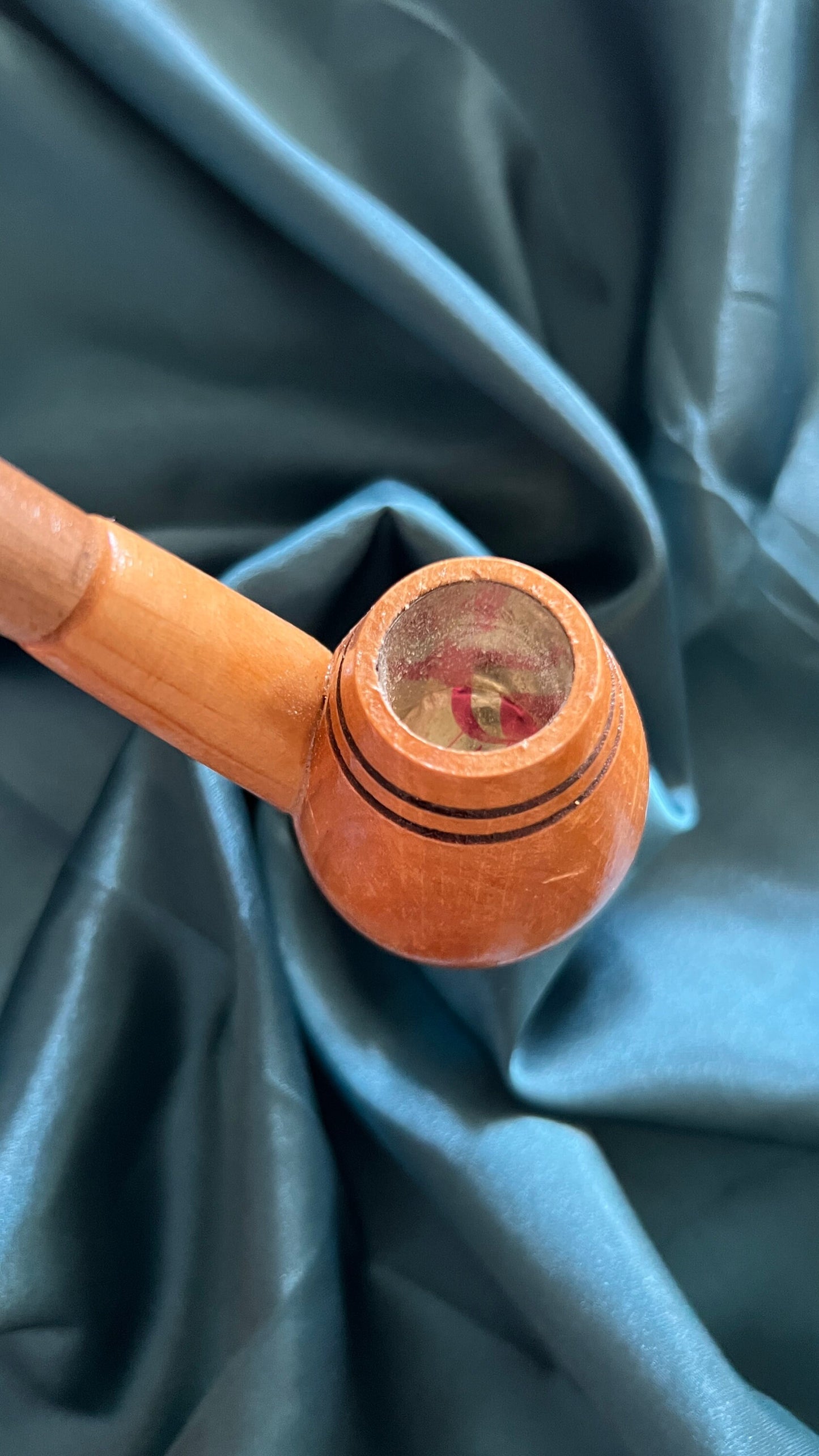Traditional Ukrainian Wooden Cossak Smoking Lulka Tobacco Pipe