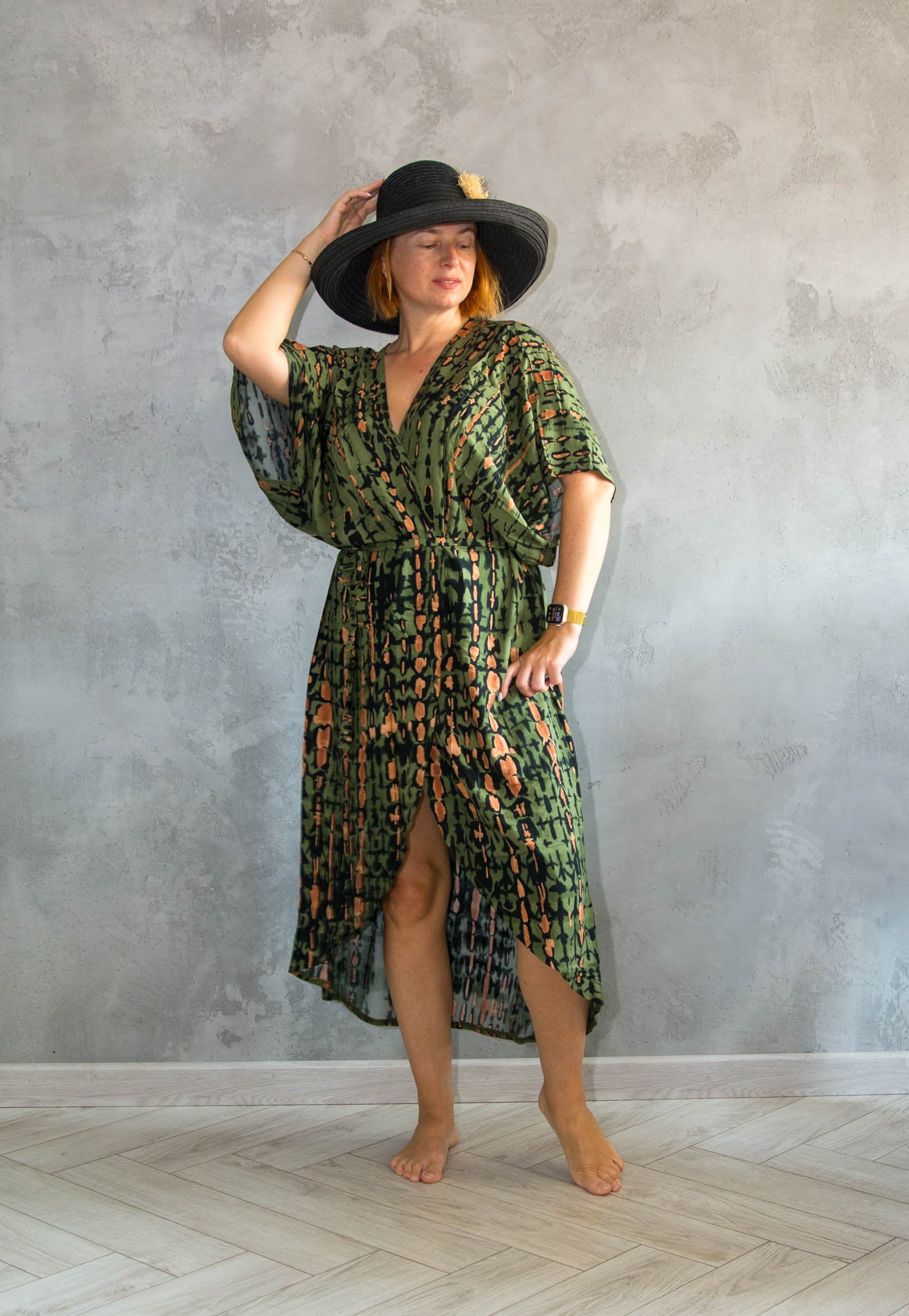 Elegant Tie-Dye Summer Cover-Up Perfect for Embracing Casual sophistication and Summer Ease