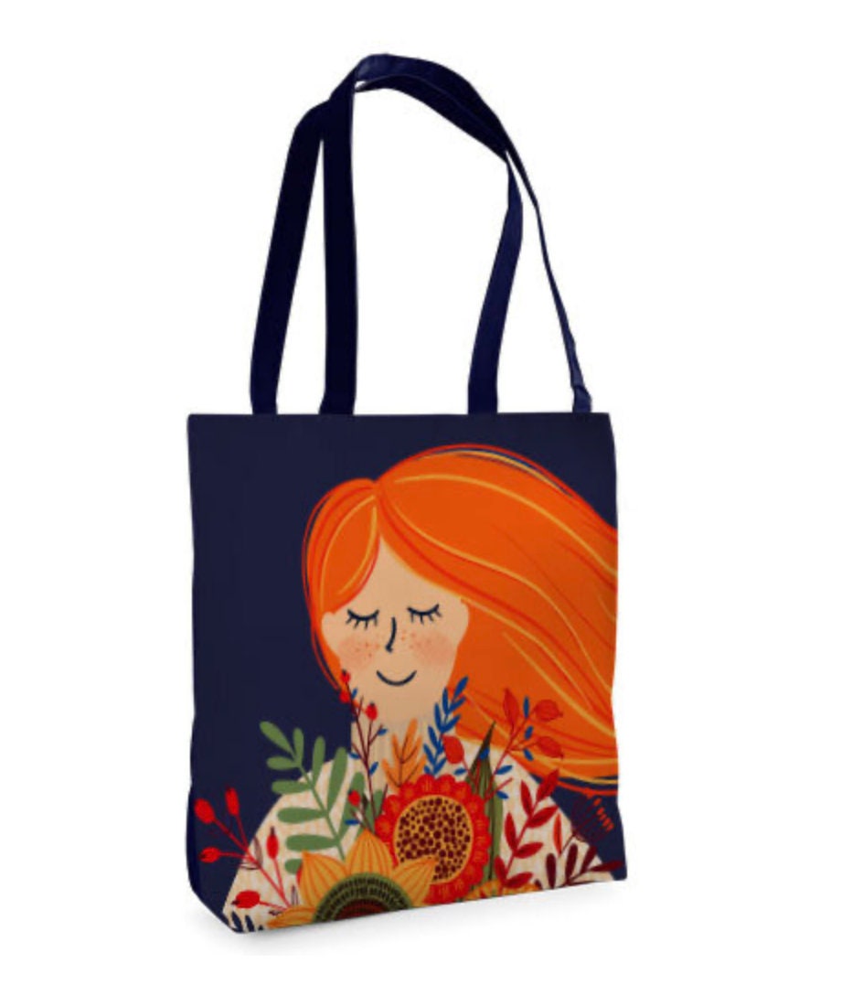 Ukrainian High-Quality Cotton Shopper Bag with Modern Ukrainian Art Print - 8 designs