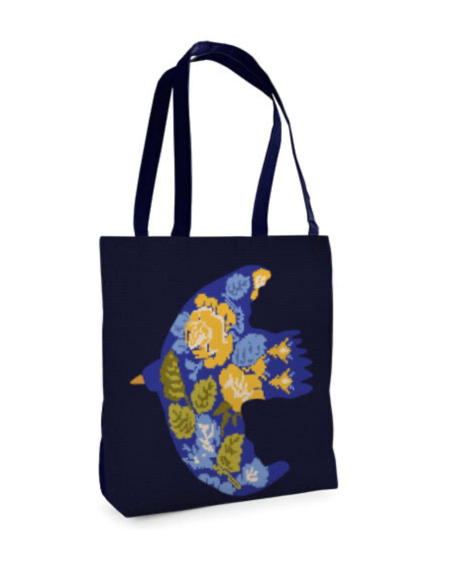 Cotton Shopper Eco Bag with Zipper Ukrainian Gift 9 designs