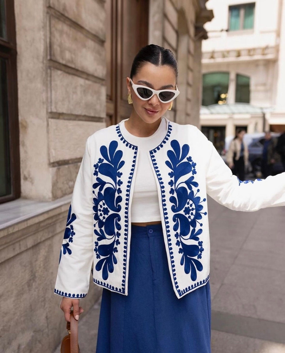 Embroidered Summer Boho Jacket for Women with Modern Embroidery
