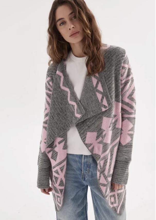 Geometric Cozy Cardigan Sweater – Warmth, Comfort, and Nordic Elegance