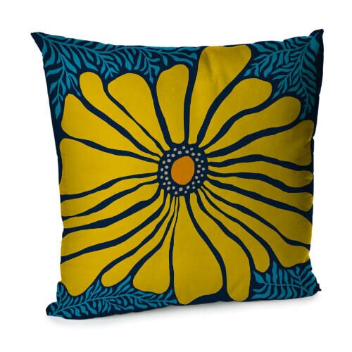 Velvet Decorative Pillow Case with Modern Ukrainian Print 4 Designs