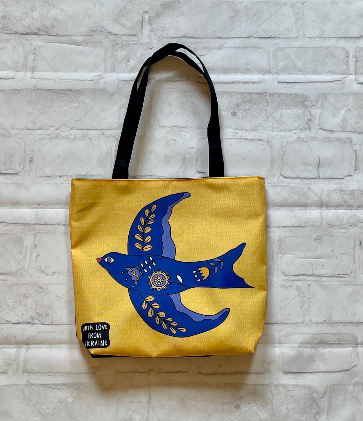 Cotton Shopper Eco Bag with Zipper Ukrainian Gift 9 designs
