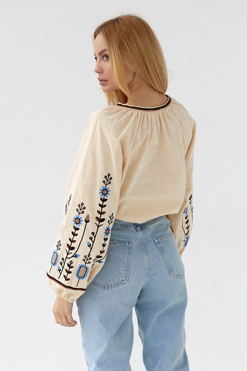 Embroidered Ukrainian Summer Vyshyvanka for Women