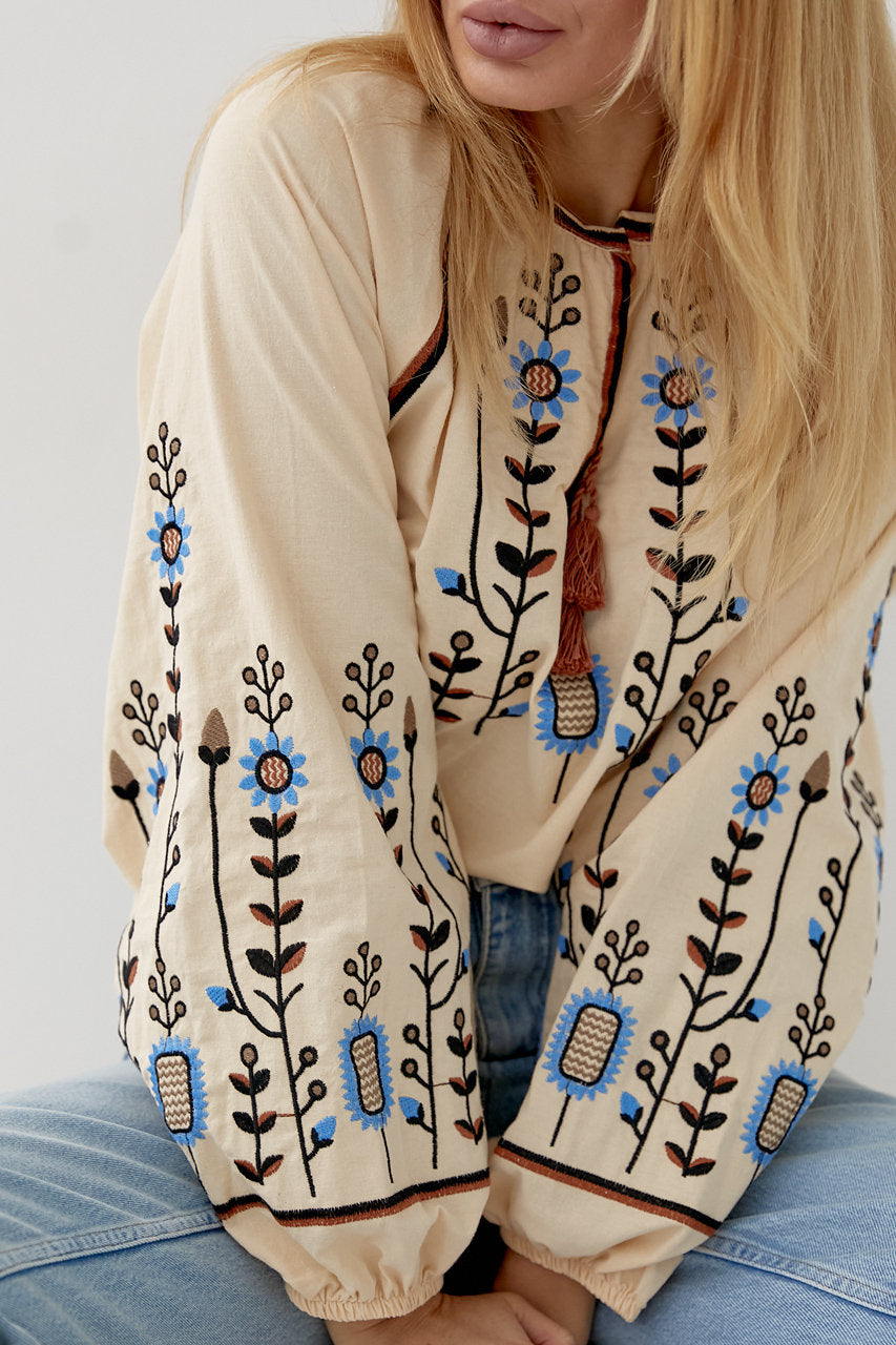 Embroidered Ukrainian Summer Vyshyvanka for Women