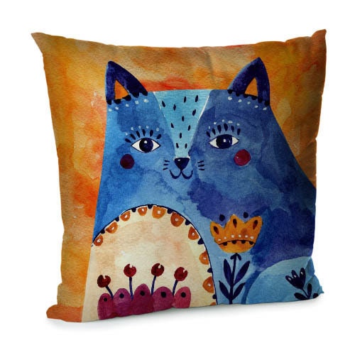 Decorative Velvet Pillowcase with Ukrainian Print 7 designs