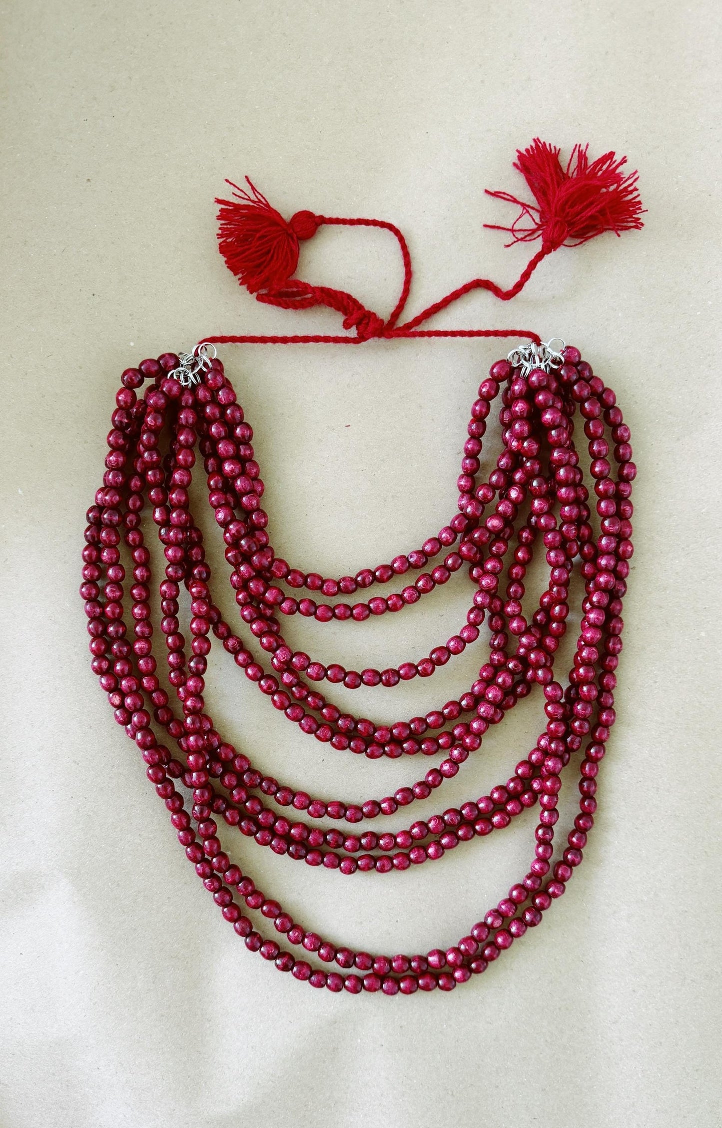 Handmade Traditional Multi-Layer Ukrainian Namysto Necklace Timeless Expression of Culture