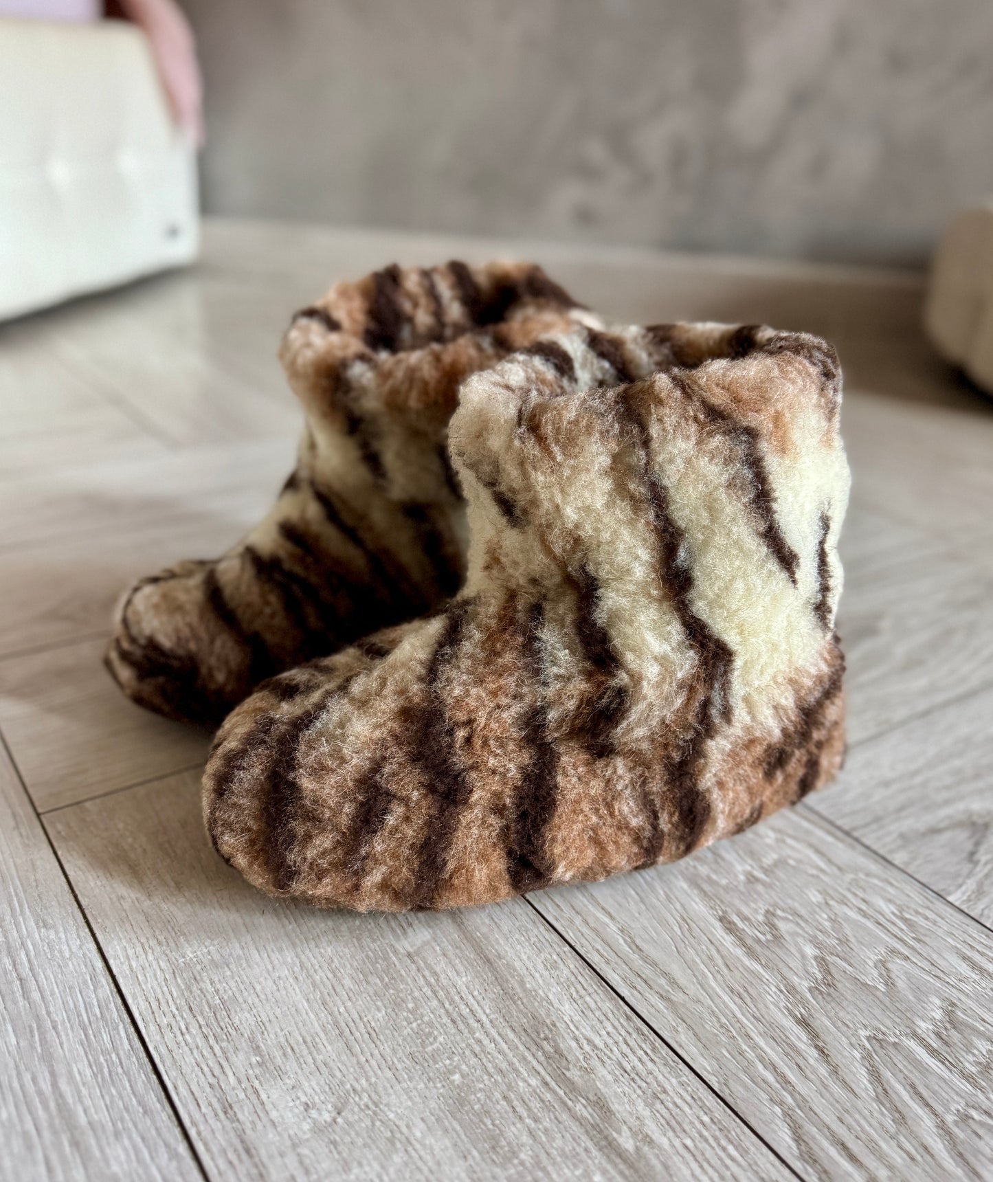 Warm Wool Winter Home Socks Ukrainian Slippers Chuni