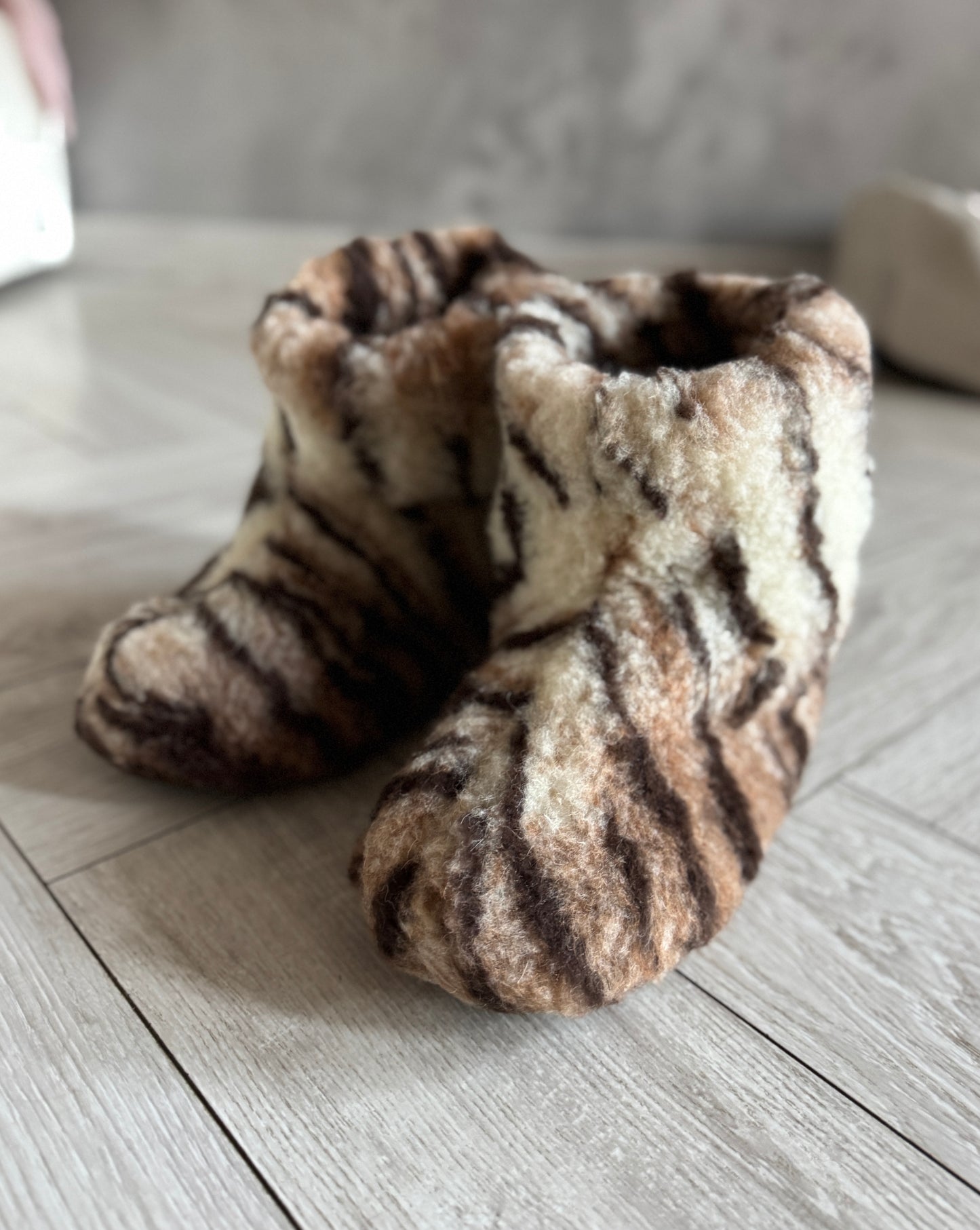 Warm Wool Winter Home Socks Ukrainian Slippers Chuni