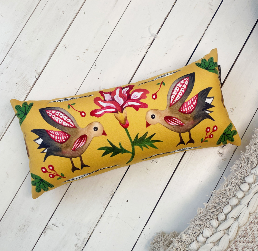 Decorative Velvet Pillow Modern Ukrainian Home Decor 3 Designs