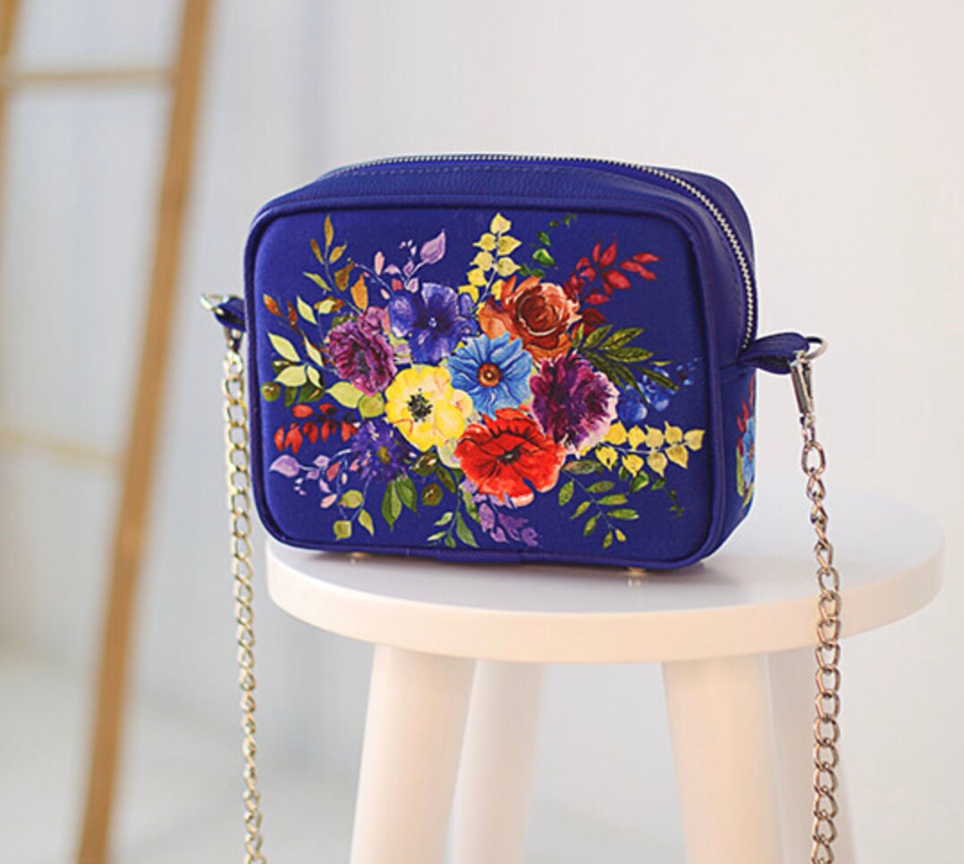 Ukrainian Shoulder Bag with Modern Folk Ornament - 8 designs