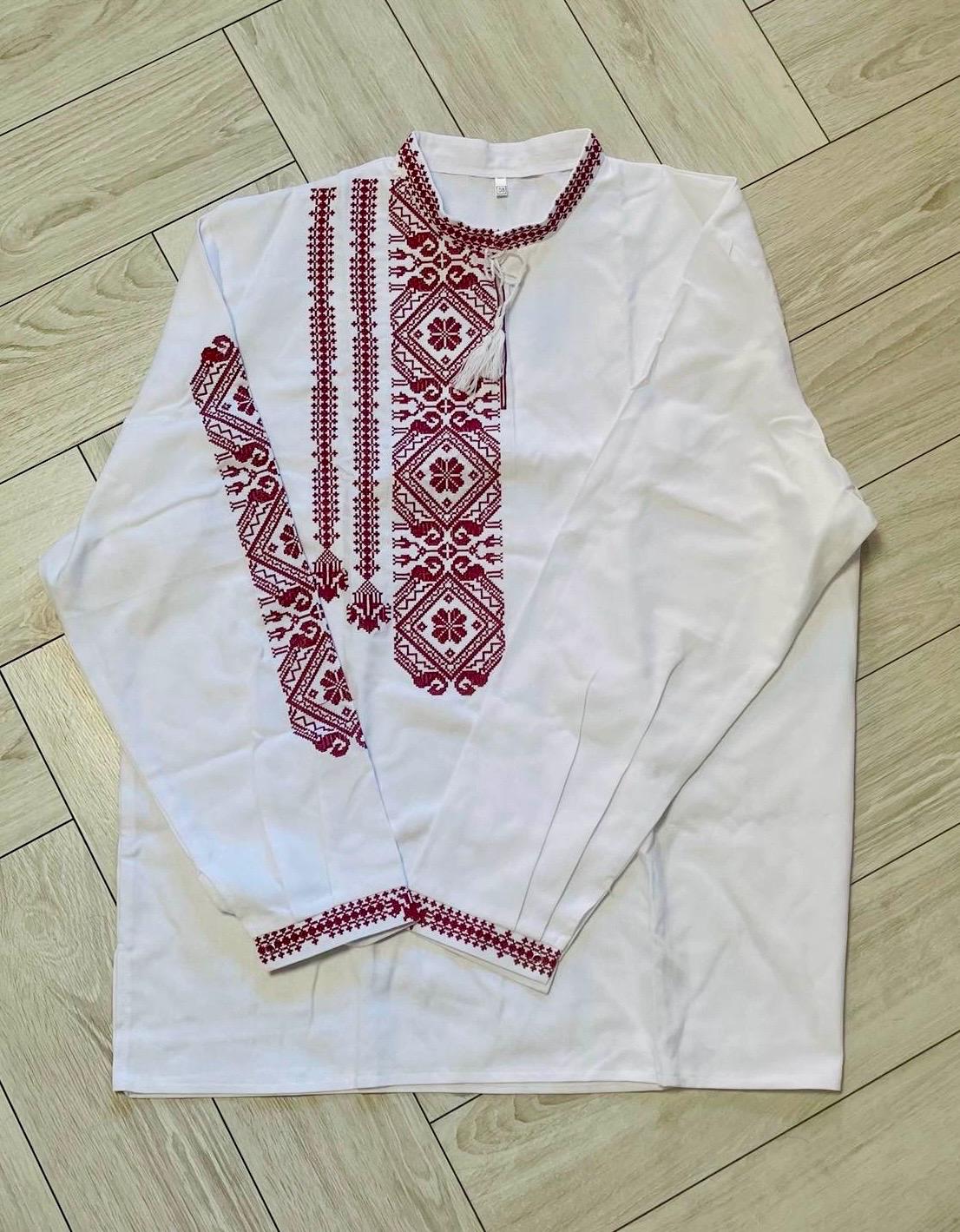 XS-5XL Men's Embriodered Sorochka Shirt with Embroidery Vyshyvanka for Men