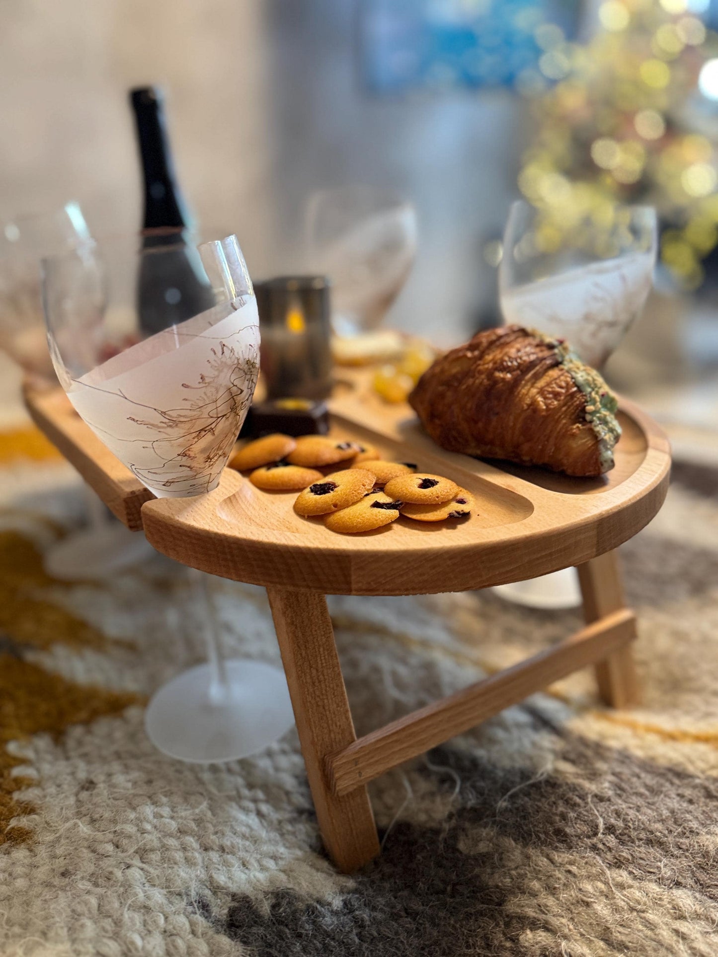 Large Wooden Folding Wine Tray β The Ultimate Gift for Wine Lovers Large Wooden Folding Picnic Table,