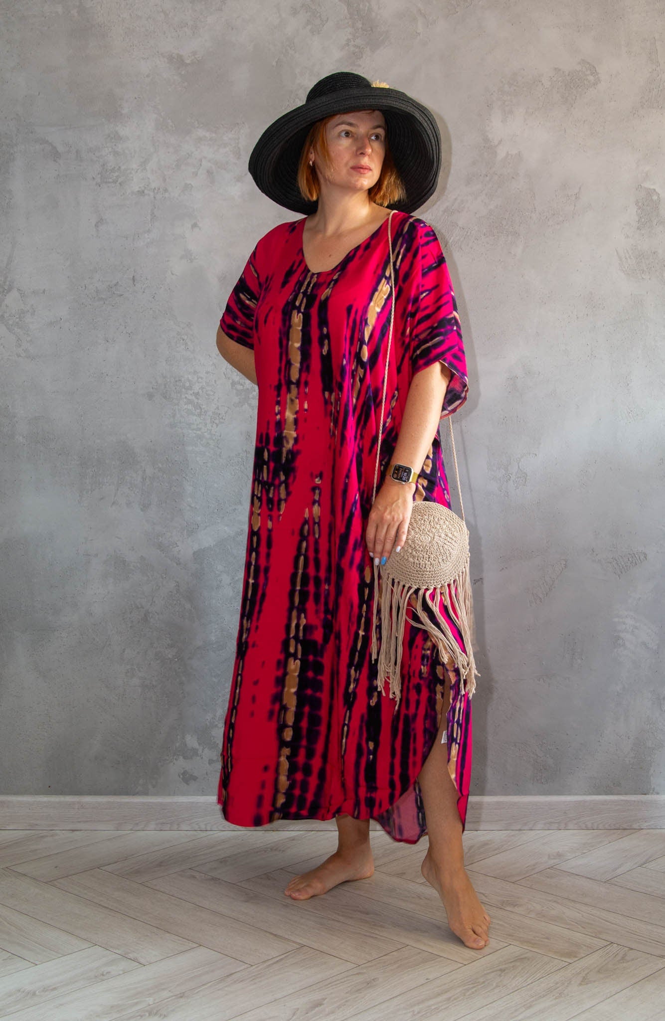 Elegant Oversize Tie-Dye Summer Cover-Up – Perfect for Lounging in Style
