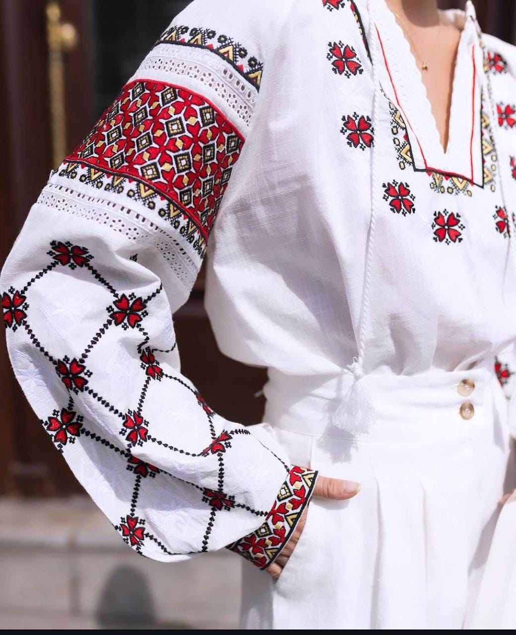 Elegant Vyshyvanka Blouse Modern Ukrainian Craftsmanship