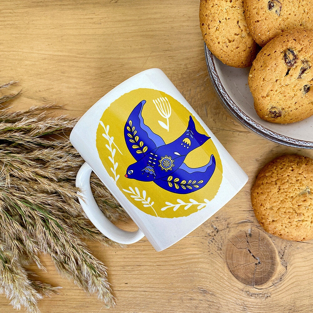 Ukrainian Mug with Bold Art Print – Celebrate Modern Ukrainian Art with Every Sip - 5 designs