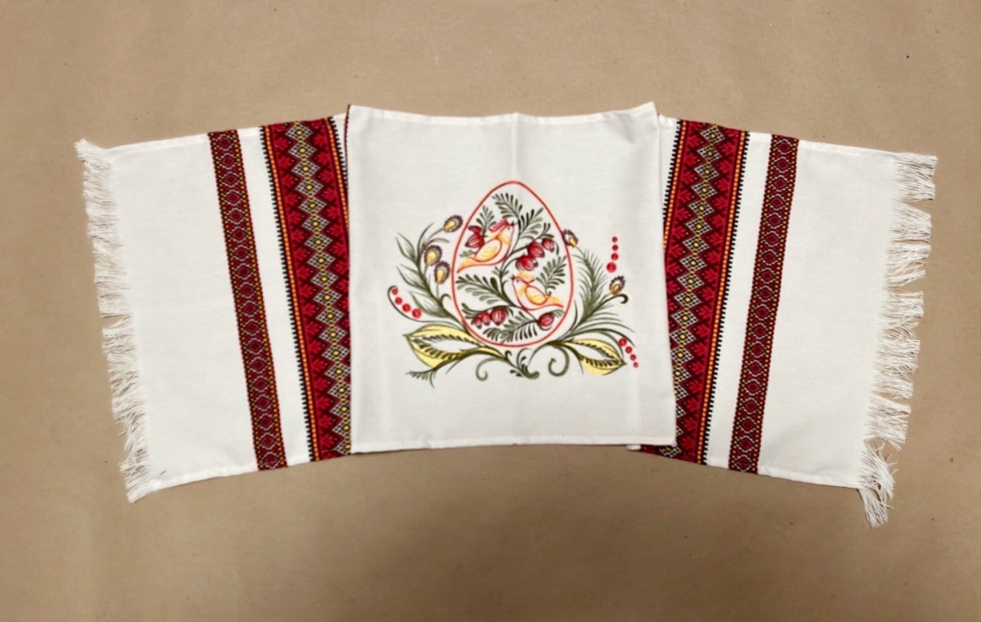 Slavic Orthodox Embroidered Easter Basket Cover