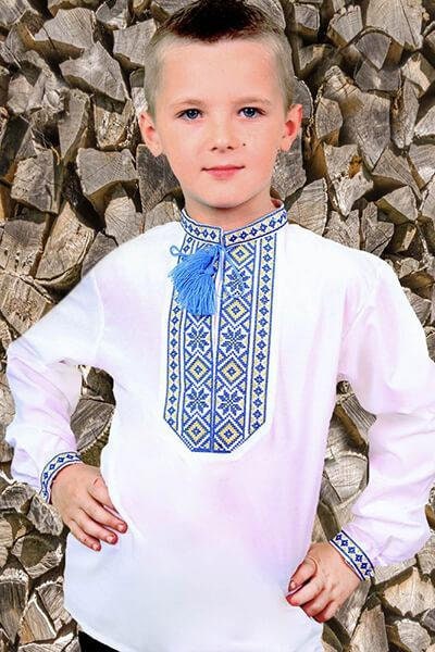 1-15YO Traditional Folk Ukrainian Sorochka Shirt for Boys