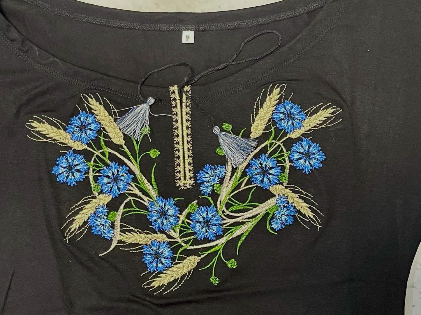 S-4XL Elegant Modern Boho Ukrainian T-Shirt with Embroidery