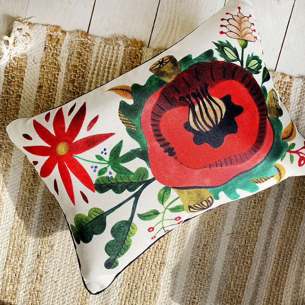 Folk Art Print Ukraine Pillow Modern Ukrainian Home Decor - 5 Designs