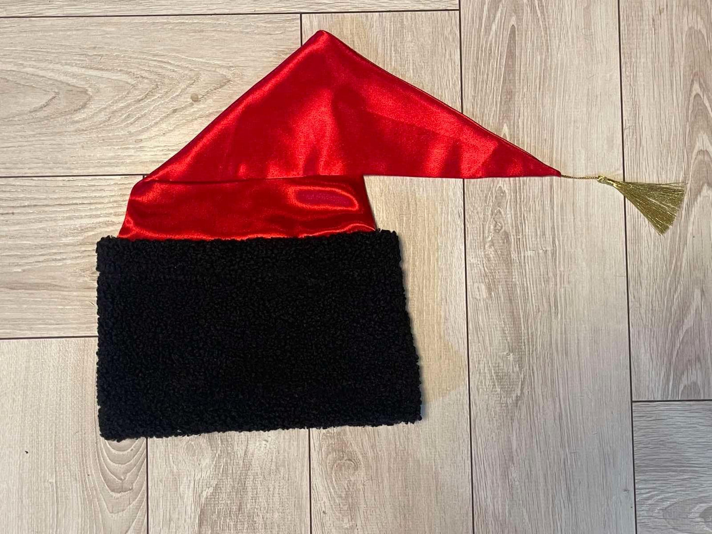 Red Adult Folk Ukrainian Cossak Costume with Hat Sharovary and Shirt