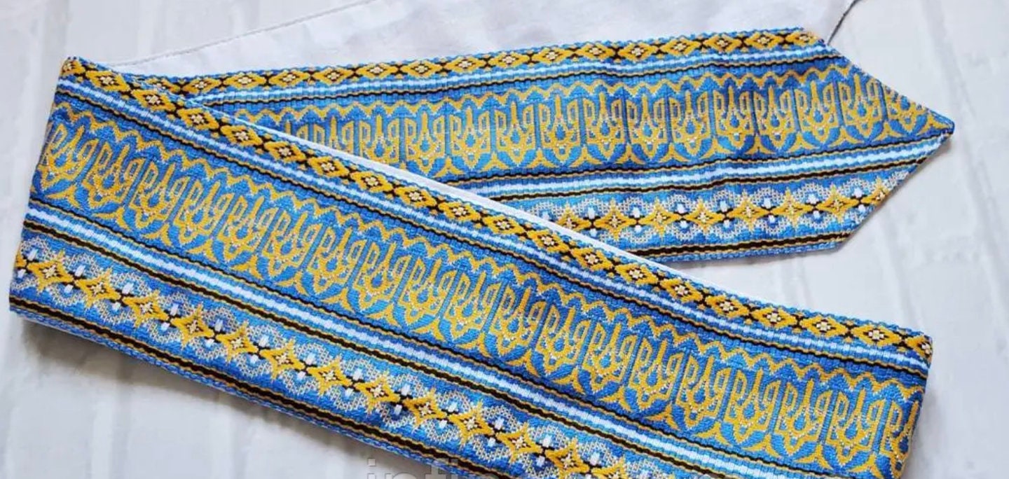 Traditional Ukrainian Belt Kraika Kushak Waistband 3 Color Options Ukrainian Belt for Sharovary