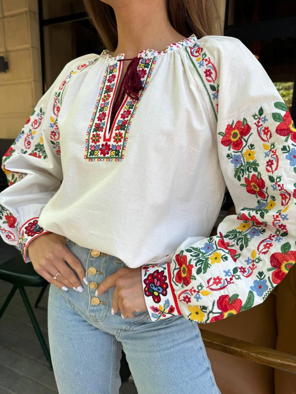 Beautiful Ukrainian Vyshyvanka Blouse Timeless Elegance with Cultural Roots