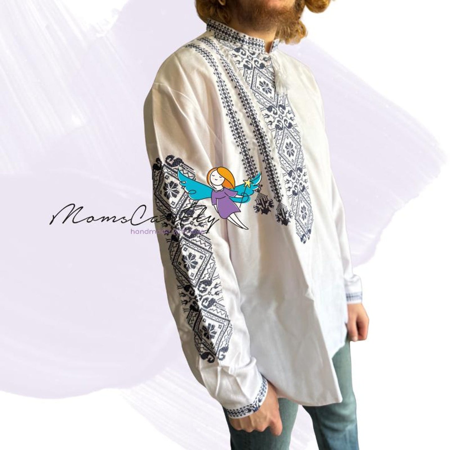 XS-5XL Men's Embriodered Sorochka Shirt with Embroidery Vyshyvanka for Men