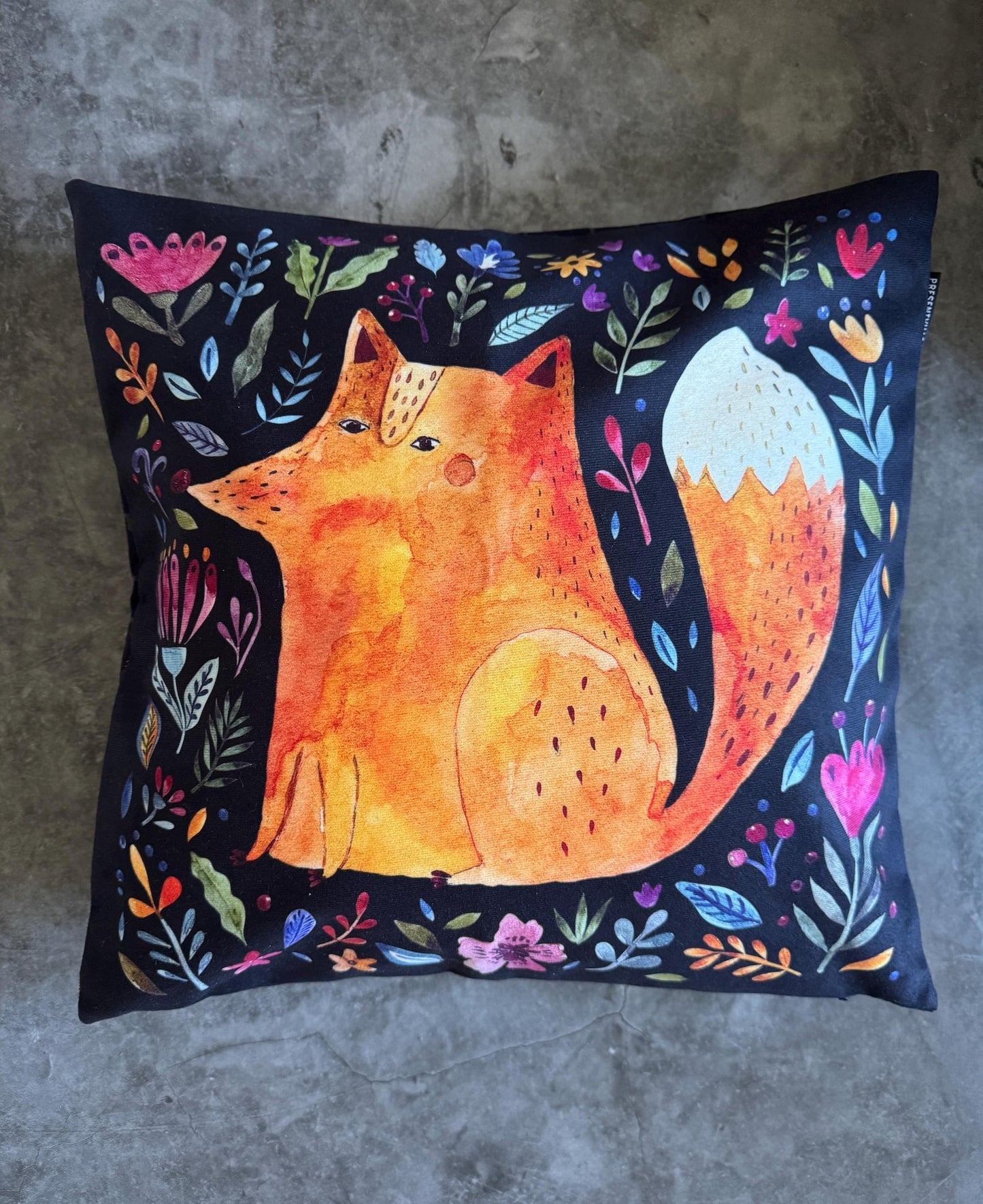 Decorative Velvet Pillowcase with Folk Ukrainian Print 5 designs