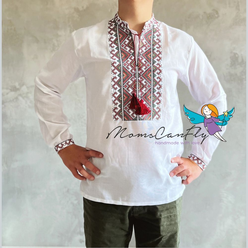 XXS-7XL Timeless Ukrainian Cotton Vyshyvanka Shirt for Men Modern Ukrainian Shirt