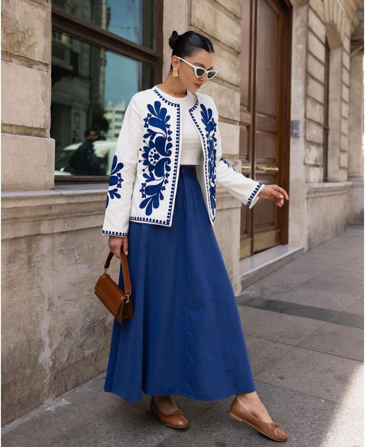 Embroidered Summer Boho Jacket for Women with Modern Embroidery