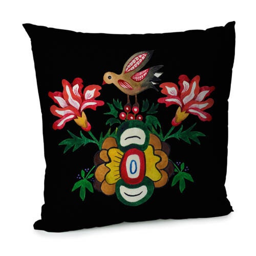 Decorative Velvet Pillowcase with Ukrainian Print 7 designs