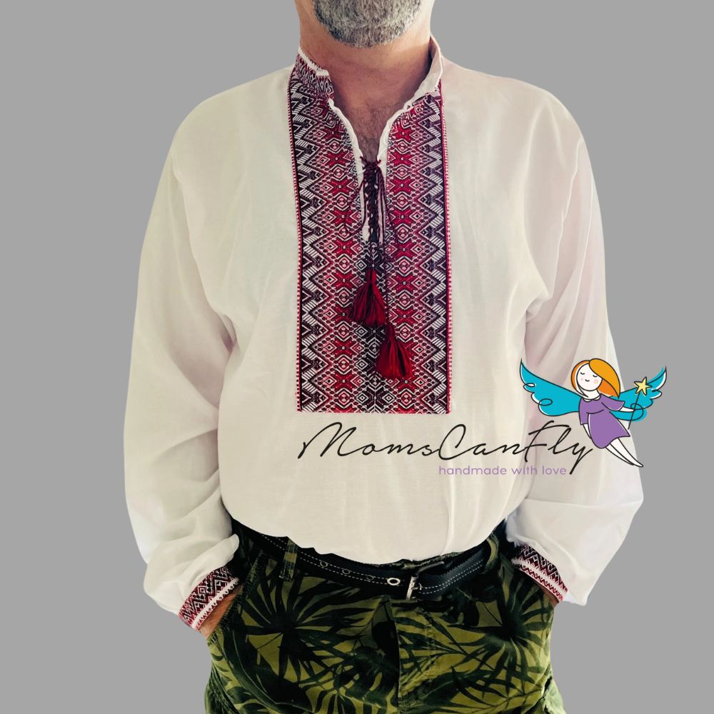 XXS - 7XL Ukrainian Embroidered Shirt Vyshyvanka Sorochka for Men