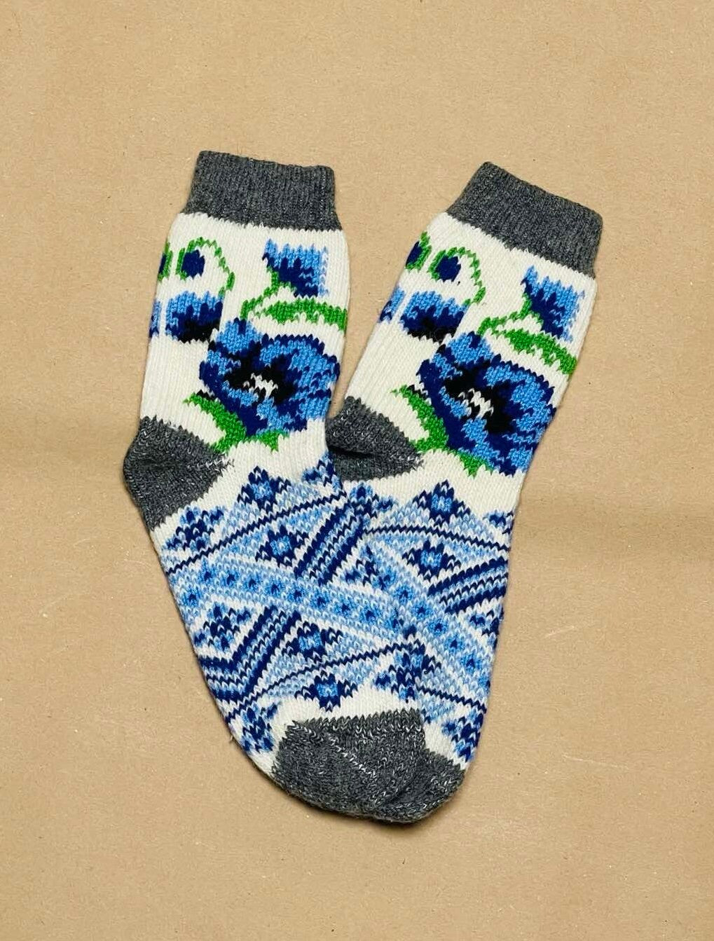 Cozy Handmade Ukrainian Wool Socks β Warm, Durable, and Culturally Inspired - 6 Designs