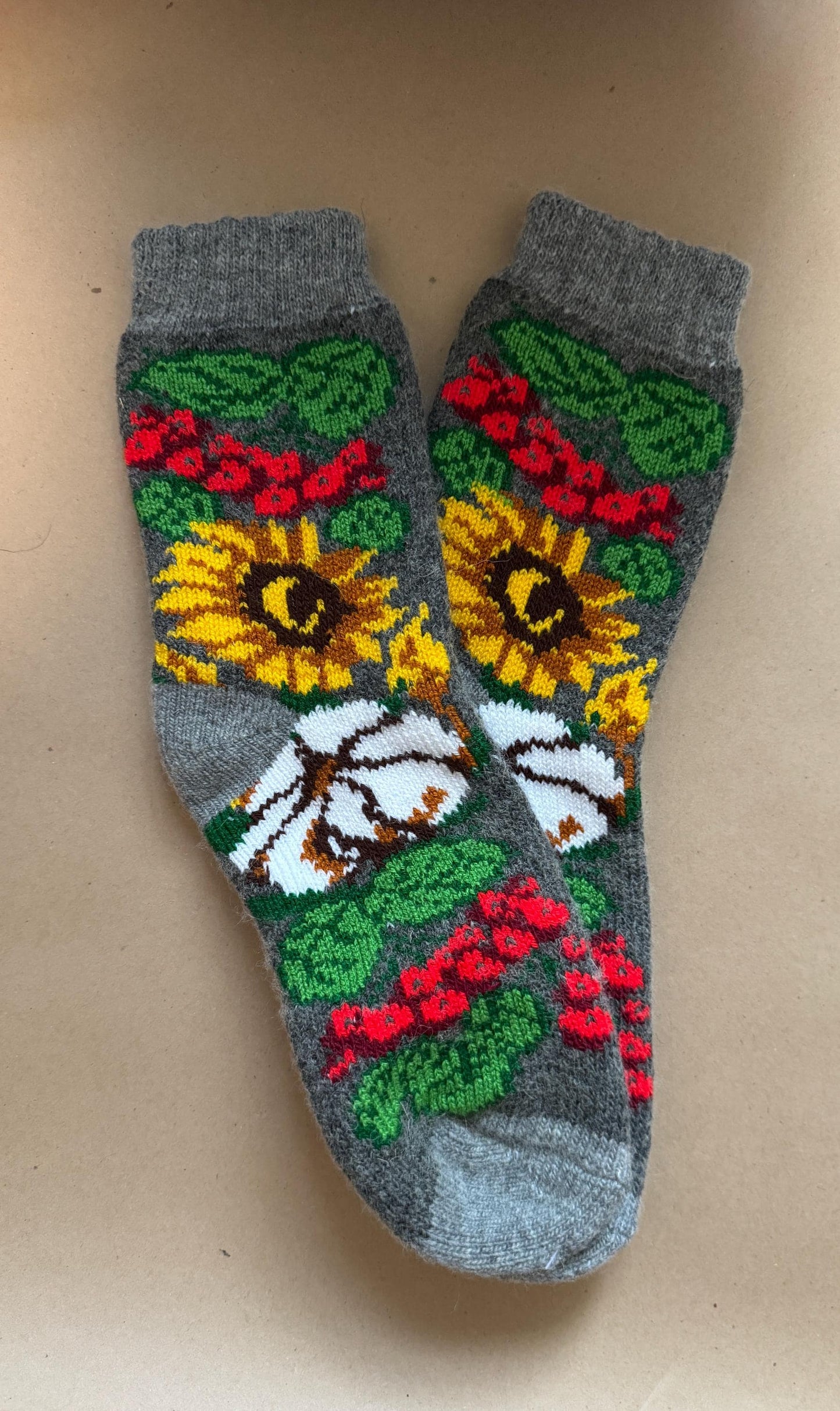 Cozy Handmade Ukrainian Wool Socks β Warm, Durable, and Culturally Inspired - 6 Designs