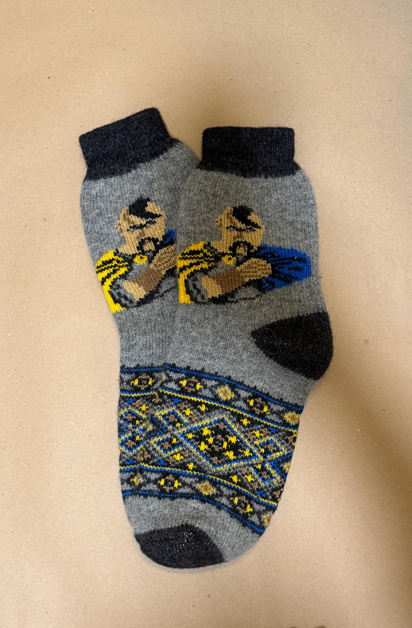 Artisan Handmade Wool Socks β Cozy Warm Thick Organic Wool Socks - 6 Designs