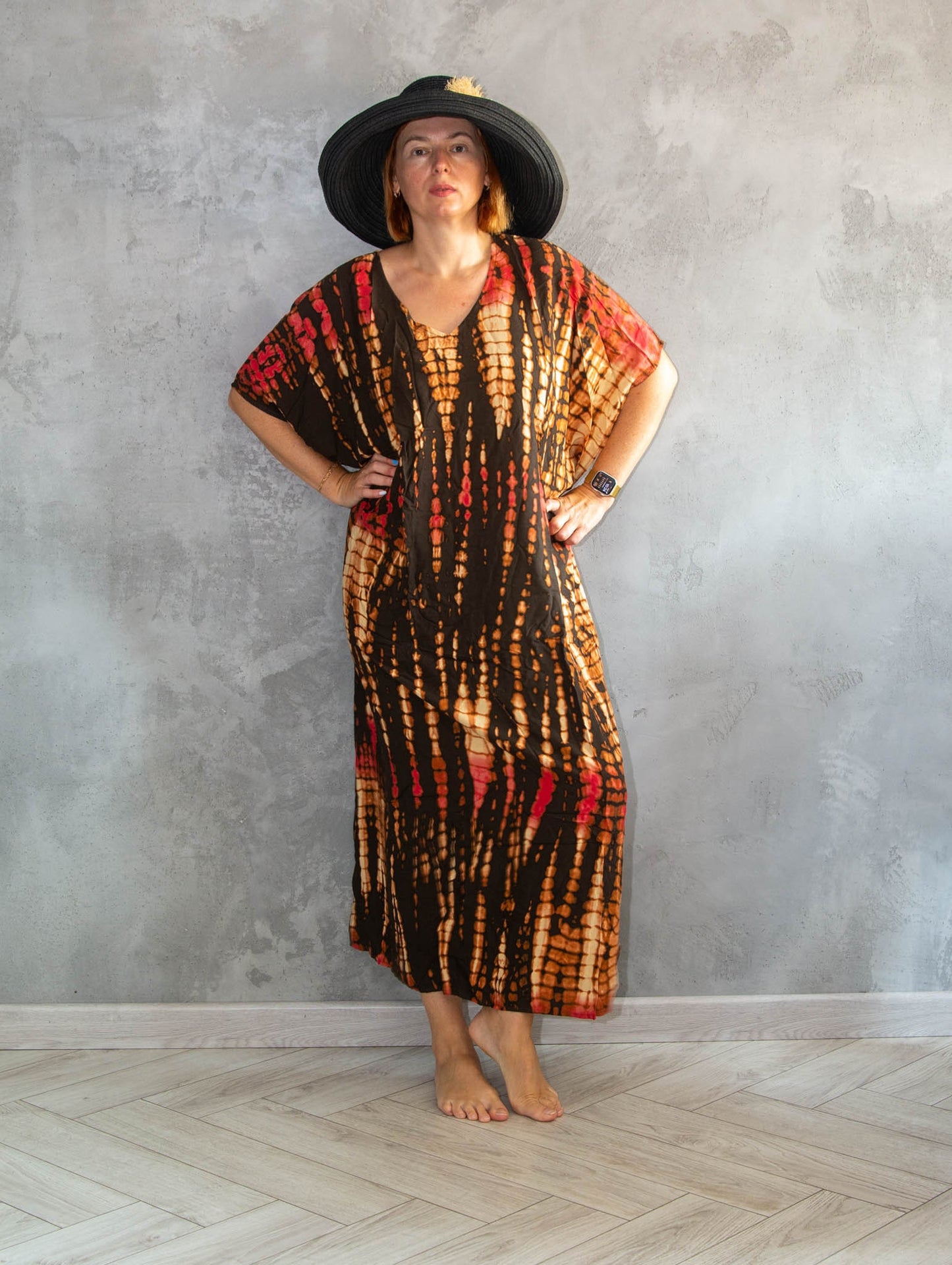 Tie Die Summer Robe Maxi Gown Home Wear Lounge Wear Summer