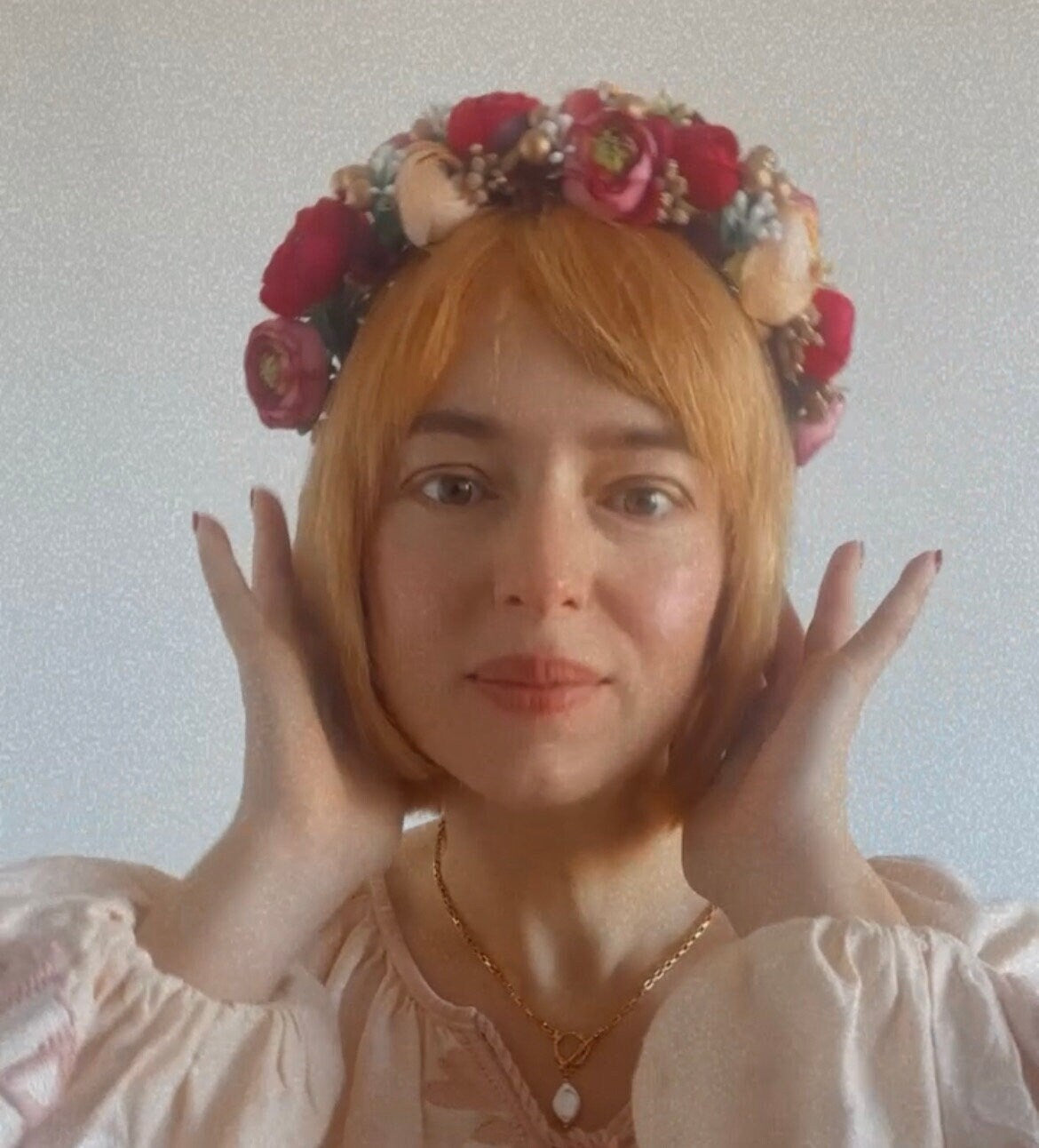 Luxury Ukrainian Floral Crown Handcrafted Flower Headpiece for Weddings or Special Occasions