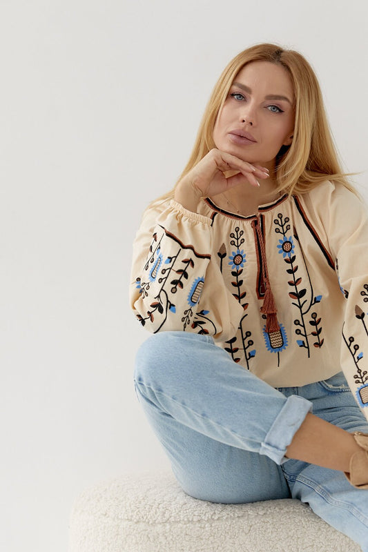 Embroidered Ukrainian Summer Vyshyvanka for Women